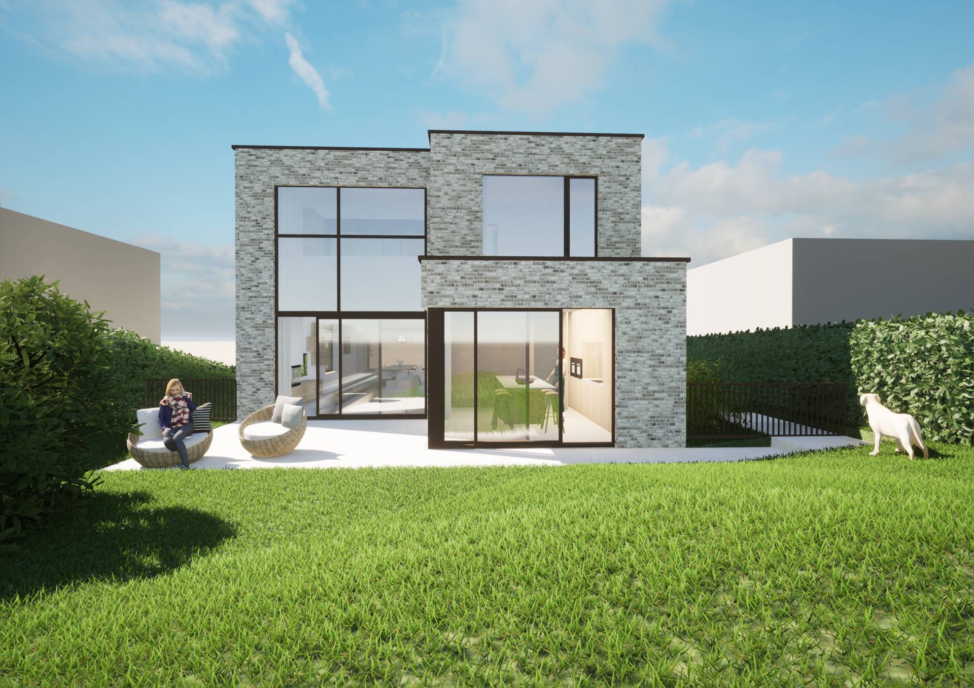 nieuwbouw Herne | Nieuwbouw vangt niveauverschillen op banner